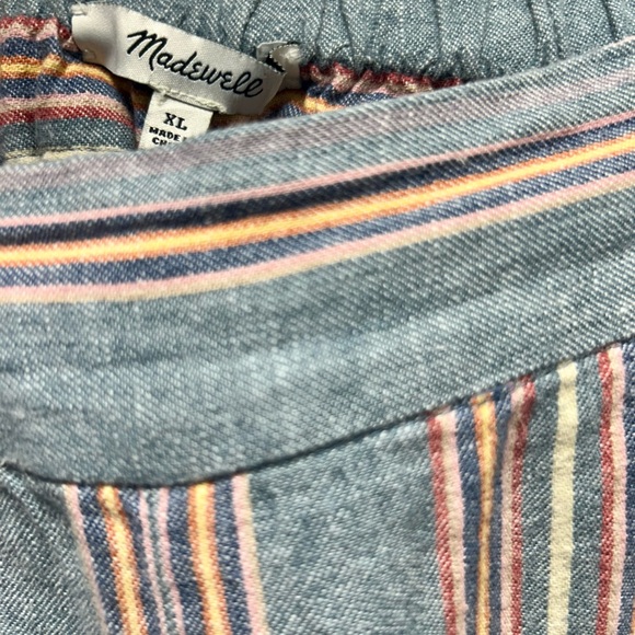 Madewell Women’s XL Striped Wide Leg Pants. - Picture 3 of 8